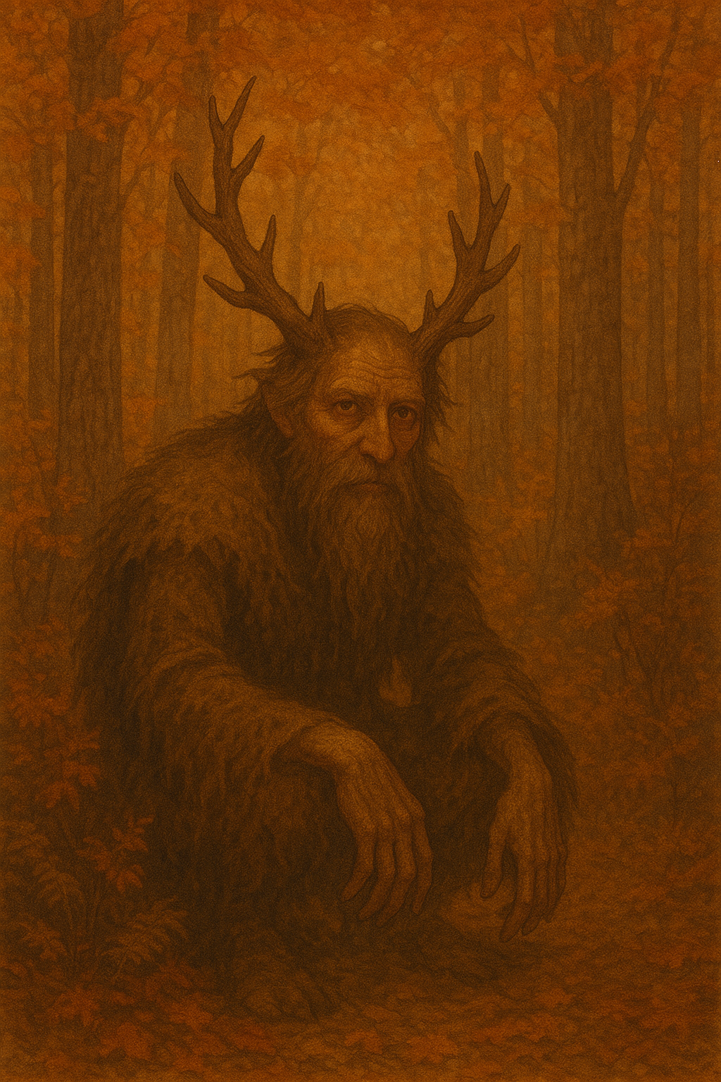 Bearded Watcher in Autumn