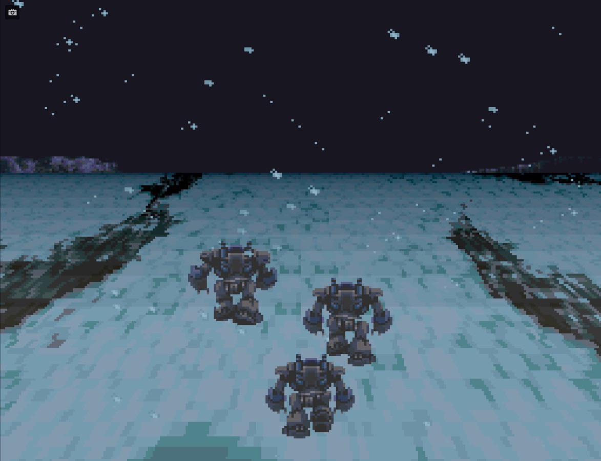 FFIII's Title Sequence March in SNES Mode 7